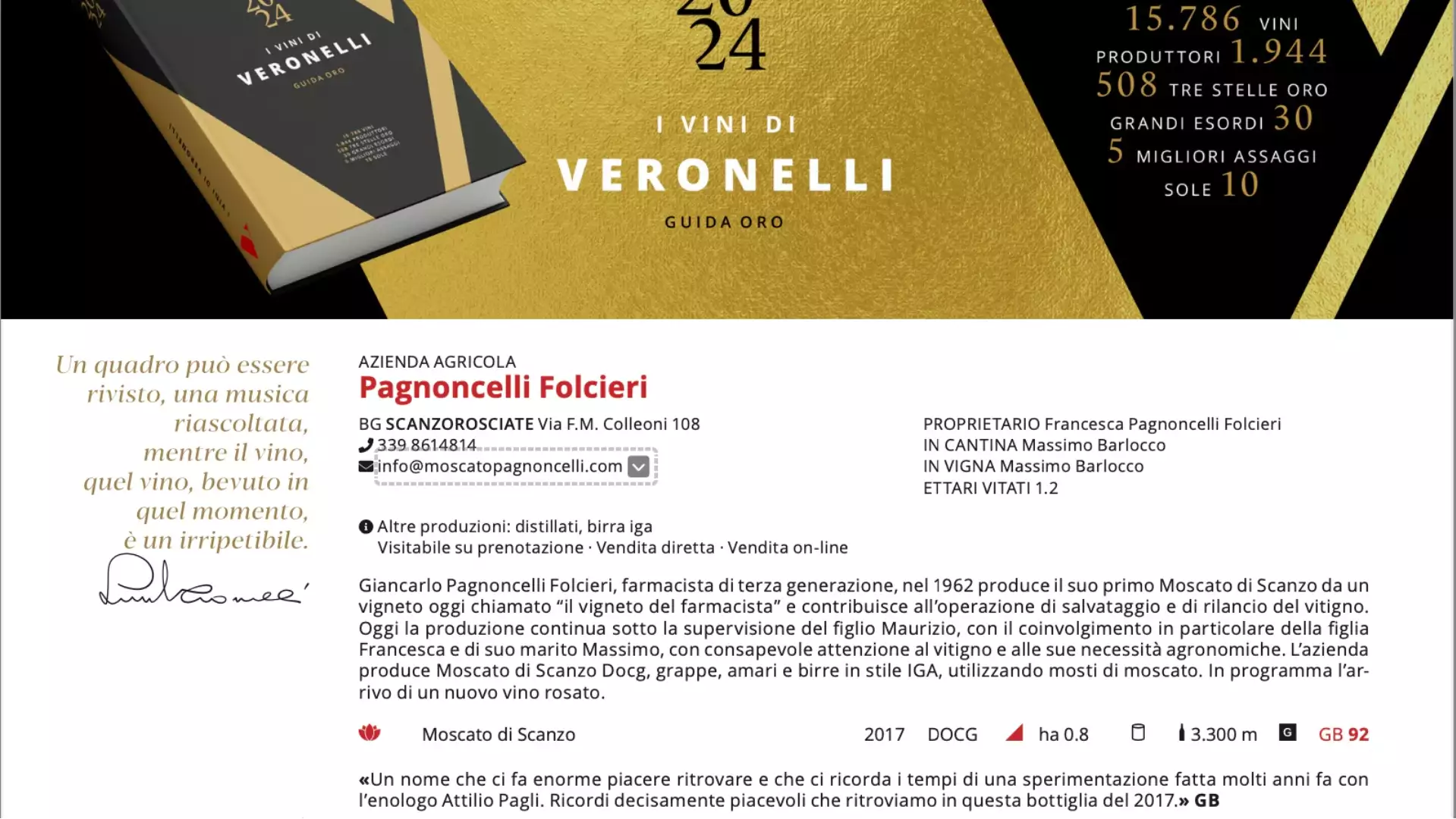 Cantina Pagnoncelli Folcieri