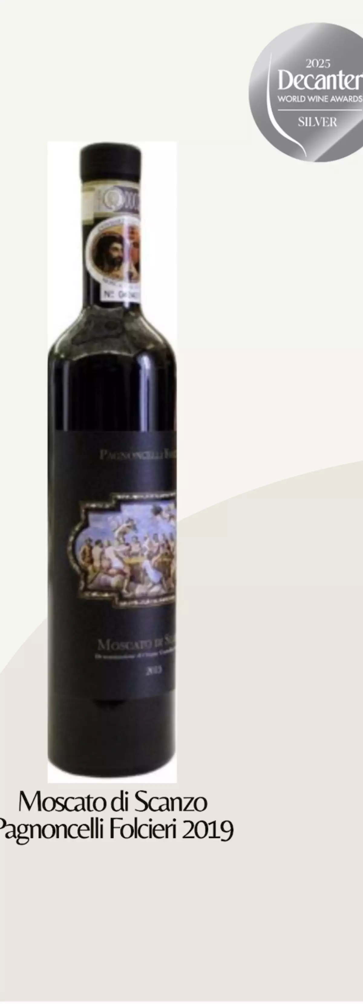 Bottiglia MOSCATO DI SCANZO DOCG 2019