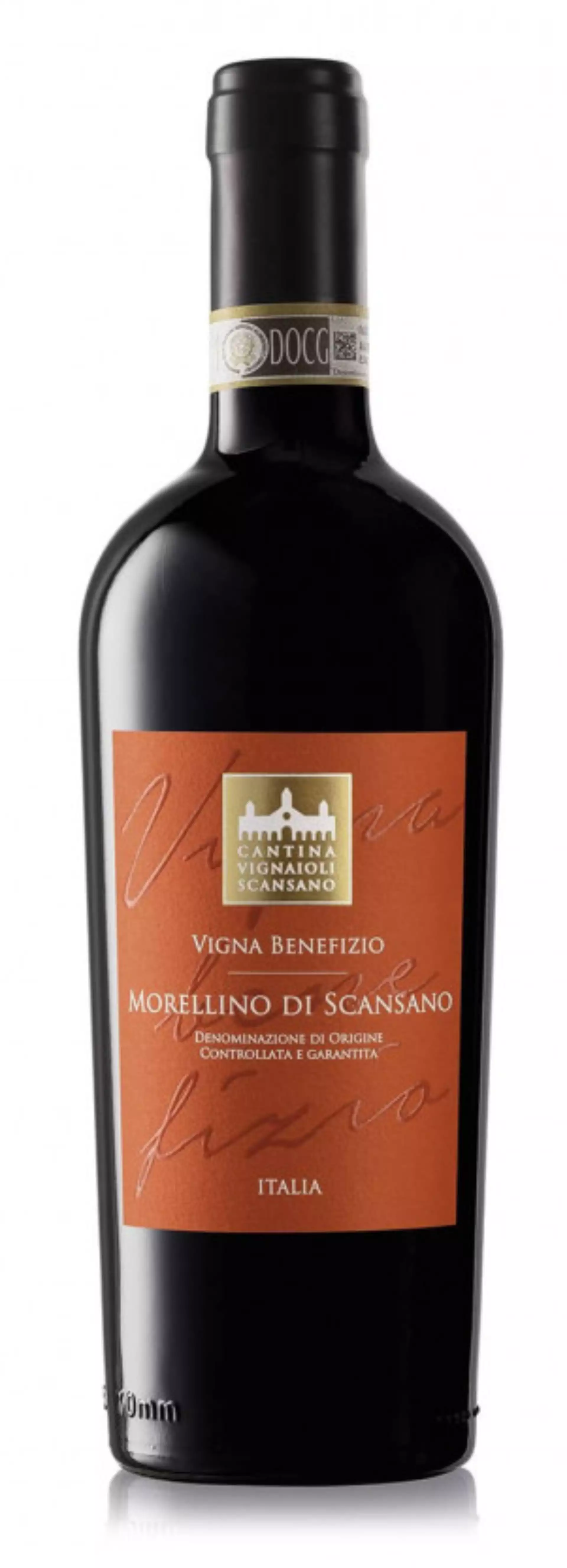 Bottiglia Morellino di Scansano Vigna benefizio Docg
