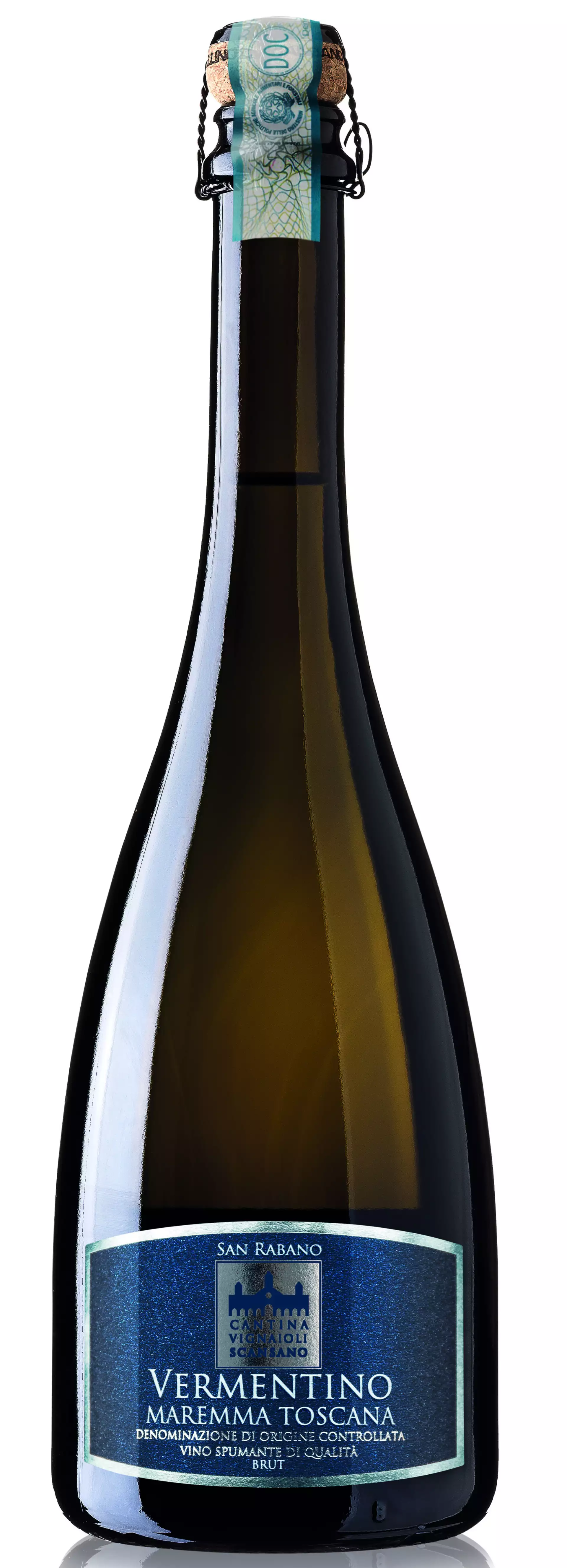 Bottiglia San Rabano Vermentino Maremma Toscana Spumante Doc Bottiglia San Rabano Vermentino Maremma Toscana Spumante Doc