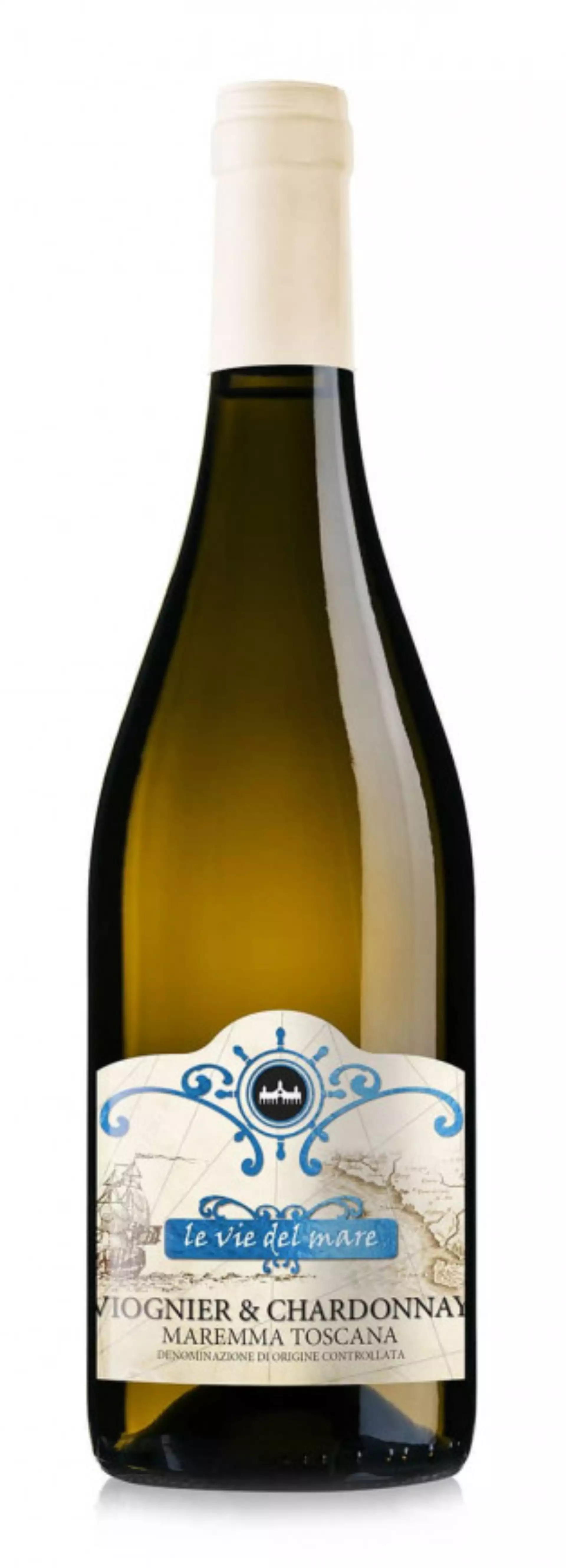 Bottiglia Le vie del Mare Viognier & Chardonnay Maremma Toscana DOC
